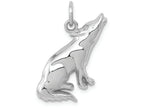 FJC Finejewelers 14k Whit Gold Wolf Charm