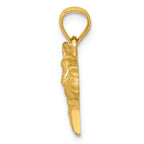 FJC Finejewelers 14k Yellow Gold Bright Cut Horse Charm