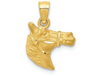 FJC Finejewelers 14k Yellow Gold Bright Cut Horse Charm
