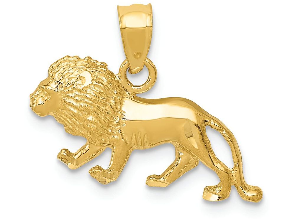 FJC Finejewelers 14k Yellow Gold Bright Cut Lion Charm