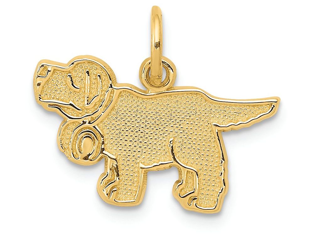 FJC Finejewelers 14k Yellow Gold Saint Bernard Charm