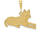 FJC Finejewelers 14k Yellow Gold Pit Bull Charm