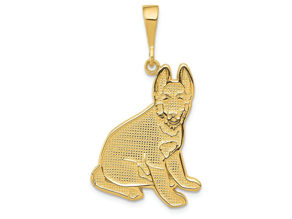 FJC Finejewelers 14k Yellow Gold German Shepherd Charm