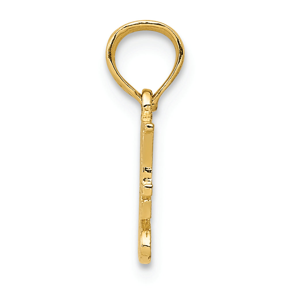 FJC Finejewelers 14k Yellow Gold I Heart My Dogs Charm