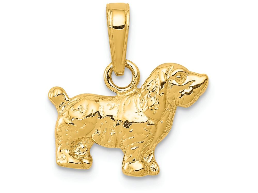 FJC Finejewelers 14k Yellow Gold Cocker Spaniel Dog Charm
