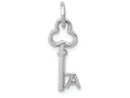 FJC Finejewelers 14k White Gold Initial A Key Charm