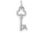 FJC Finejewelers 14k White Gold Initial A Key Charm