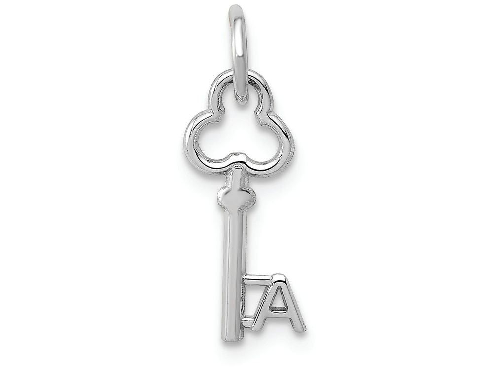 FJC Finejewelers 14k White Gold Initial A Key Charm