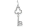FJC Finejewelers 14k White Gold Initial B Key Charm