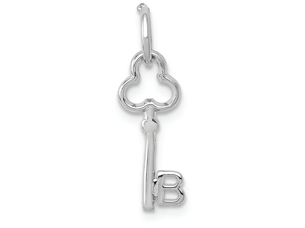 FJC Finejewelers 14k White Gold Initial B Key Charm