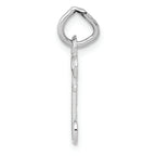 FJC Finejewelers 14k White Gold Initial D Key Charm