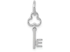 FJC Finejewelers 14k White Gold Initial E Key Charm