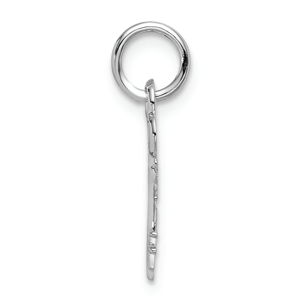 FJC Finejewelers 14k White Gold Initial F Key Charm
