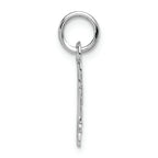 FJC Finejewelers 14k White Gold Initial F Key Charm