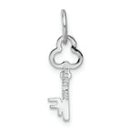 FJC Finejewelers 14k White Gold Initial F Key Charm