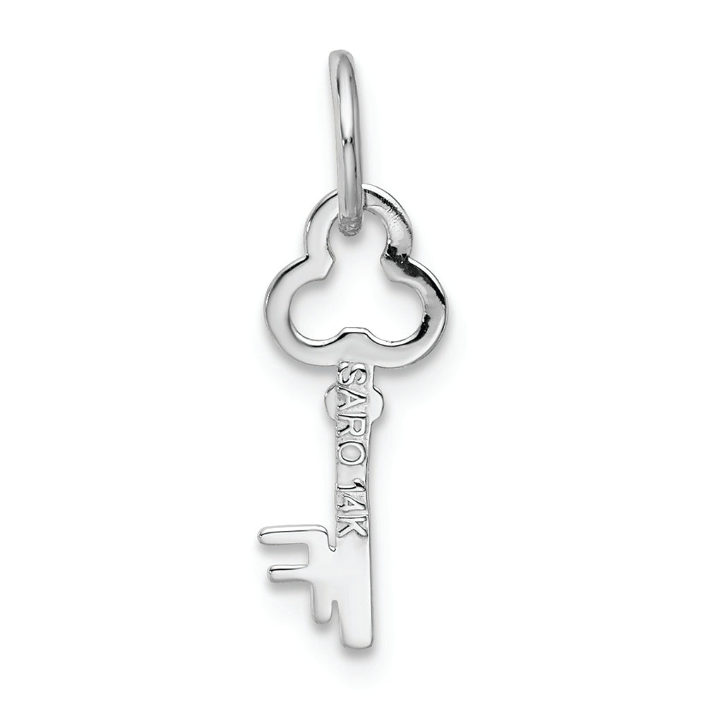 FJC Finejewelers 14k White Gold Initial F Key Charm