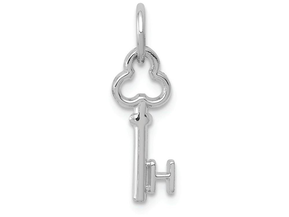 FJC Finejewelers 14k White Gold Initial H Key Charm