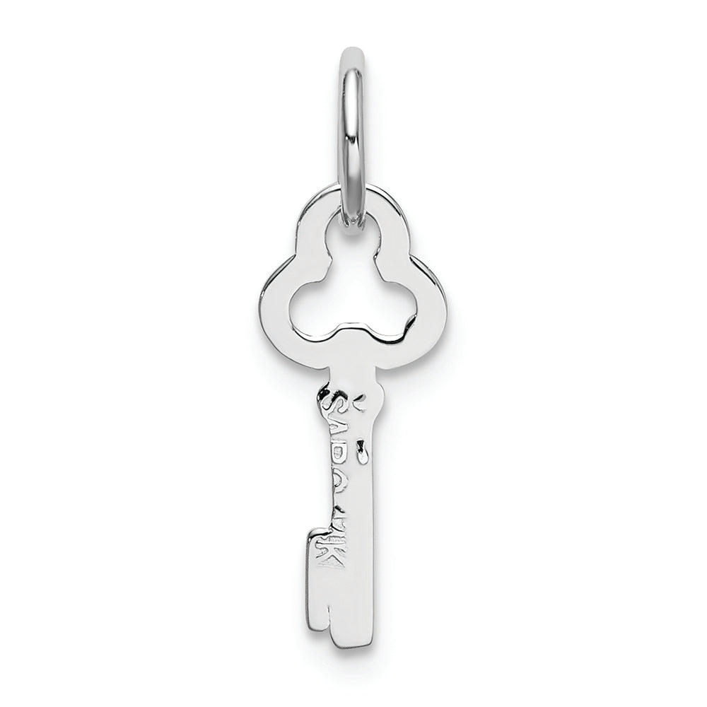 FJC Finejewelers 14k White Gold Initial I Key Charm