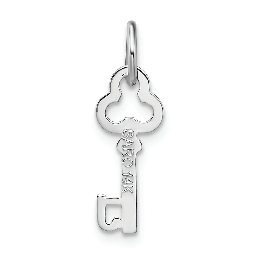 FJC Finejewelers 14k White Gold Initial J Key Charm