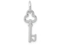 FJC Finejewelers 14k White Gold Initial J Key Charm