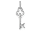FJC Finejewelers 14k White Gold Initial K Key Charm