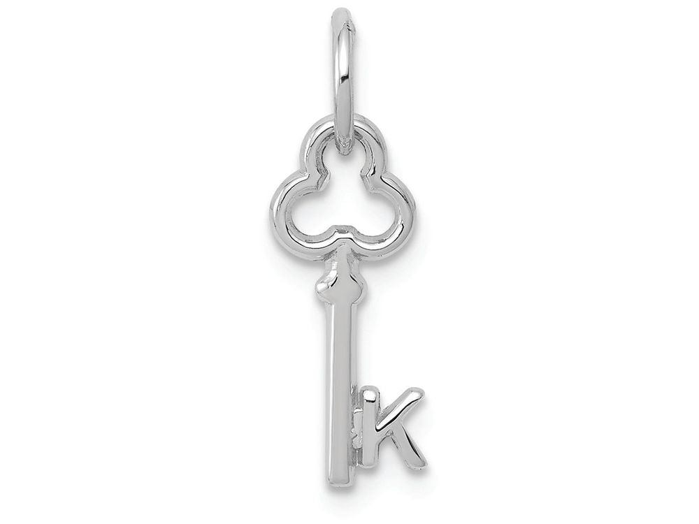 FJC Finejewelers 14k White Gold Initial K Key Charm