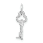 FJC Finejewelers 14k White Gold Initial L Key Charm