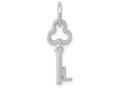 FJC Finejewelers 14k White Gold Initial L Key Charm
