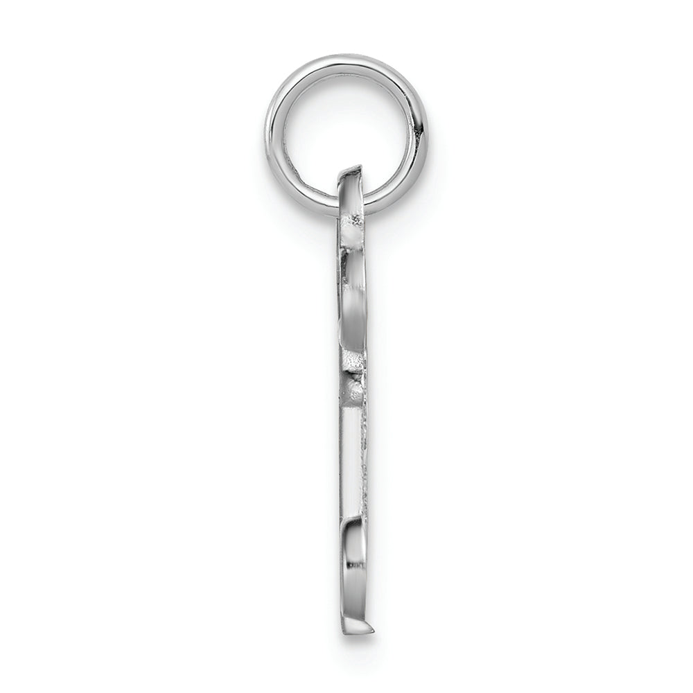 FJC Finejewelers 14k White Gold Initial O Key Charm