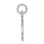 FJC Finejewelers 14k White Gold Initial O Key Charm