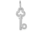 FJC Finejewelers 14k White Gold Initial O Key Charm