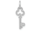 FJC Finejewelers 14k White Gold Initial P Key Charm