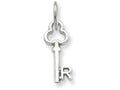 FJC Finejewelers 14k White Gold Initial R Key Charm
