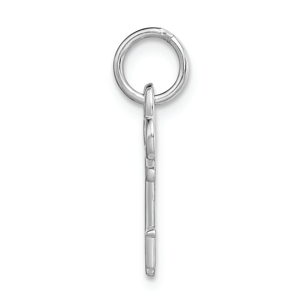 FJC Finejewelers 14k White Gold Initial T Key Charm