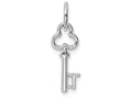 FJC Finejewelers 14k White Gold Initial T Key Charm