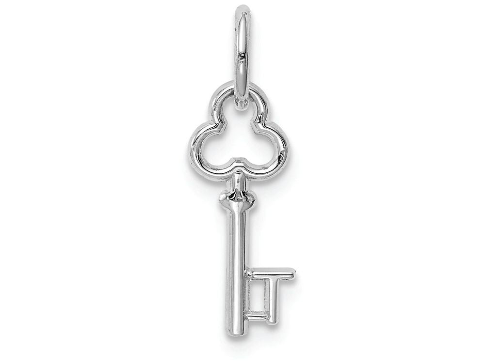 FJC Finejewelers 14k White Gold Initial T Key Charm