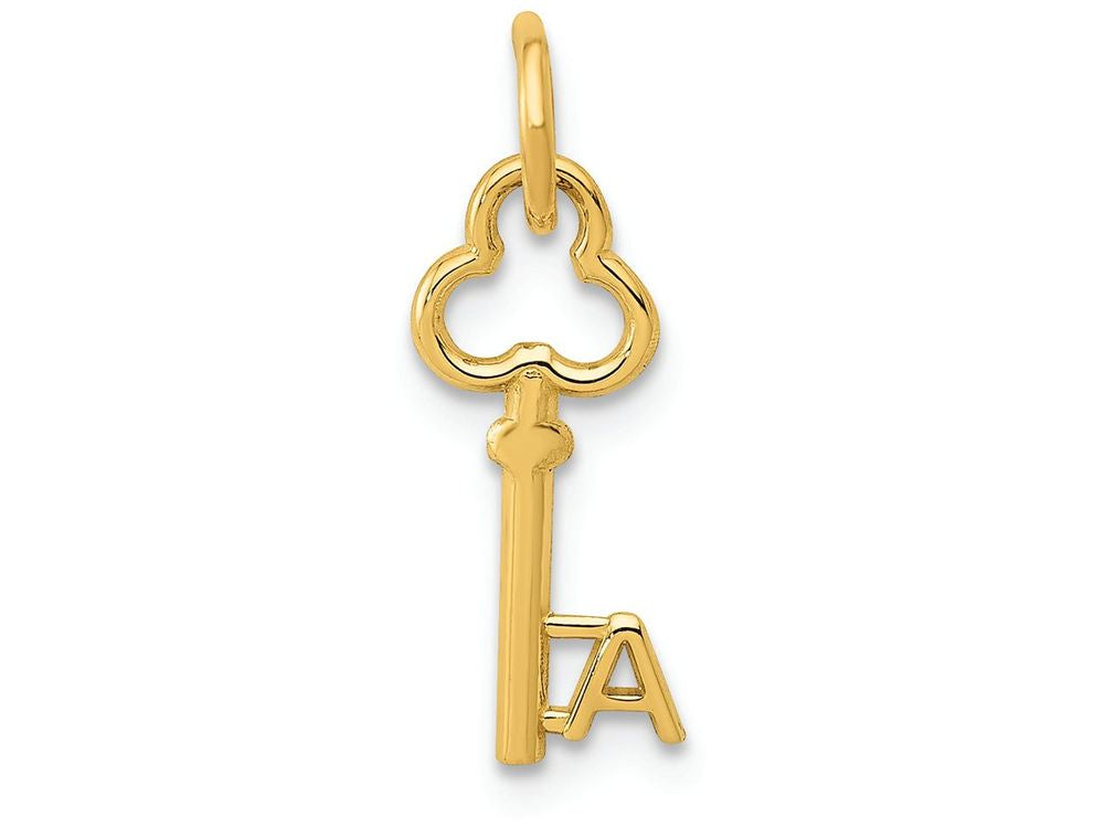 FJC Finejewelers 14k Yellow Gold Initial A Key Charm