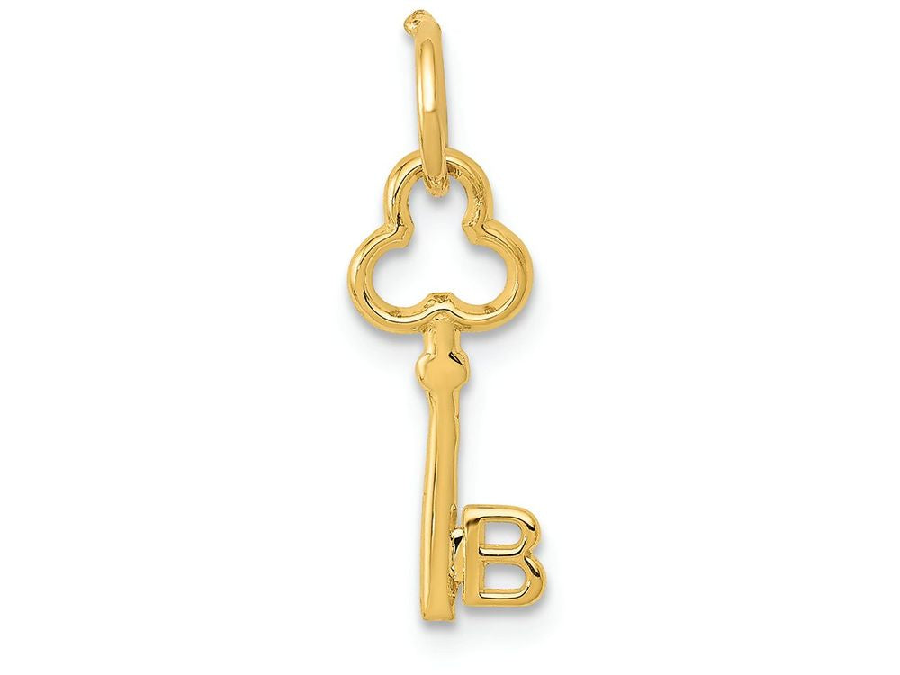 FJC Finejewelers 14k Yellow Gold Initial B Key Charm