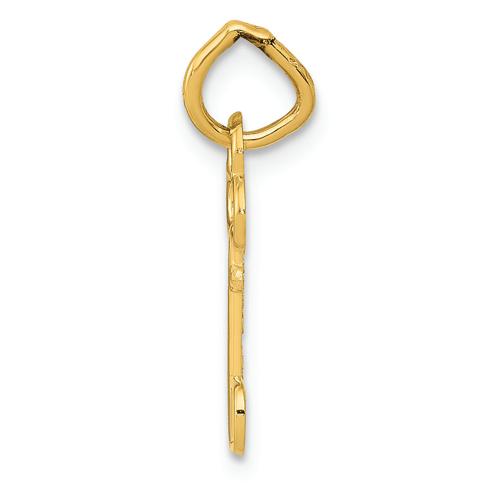 FJC Finejewelers 14k Yellow Gold Initial D Key Charm