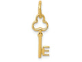 FJC Finejewelers 14k Yellow Gold Initial E Key Charm
