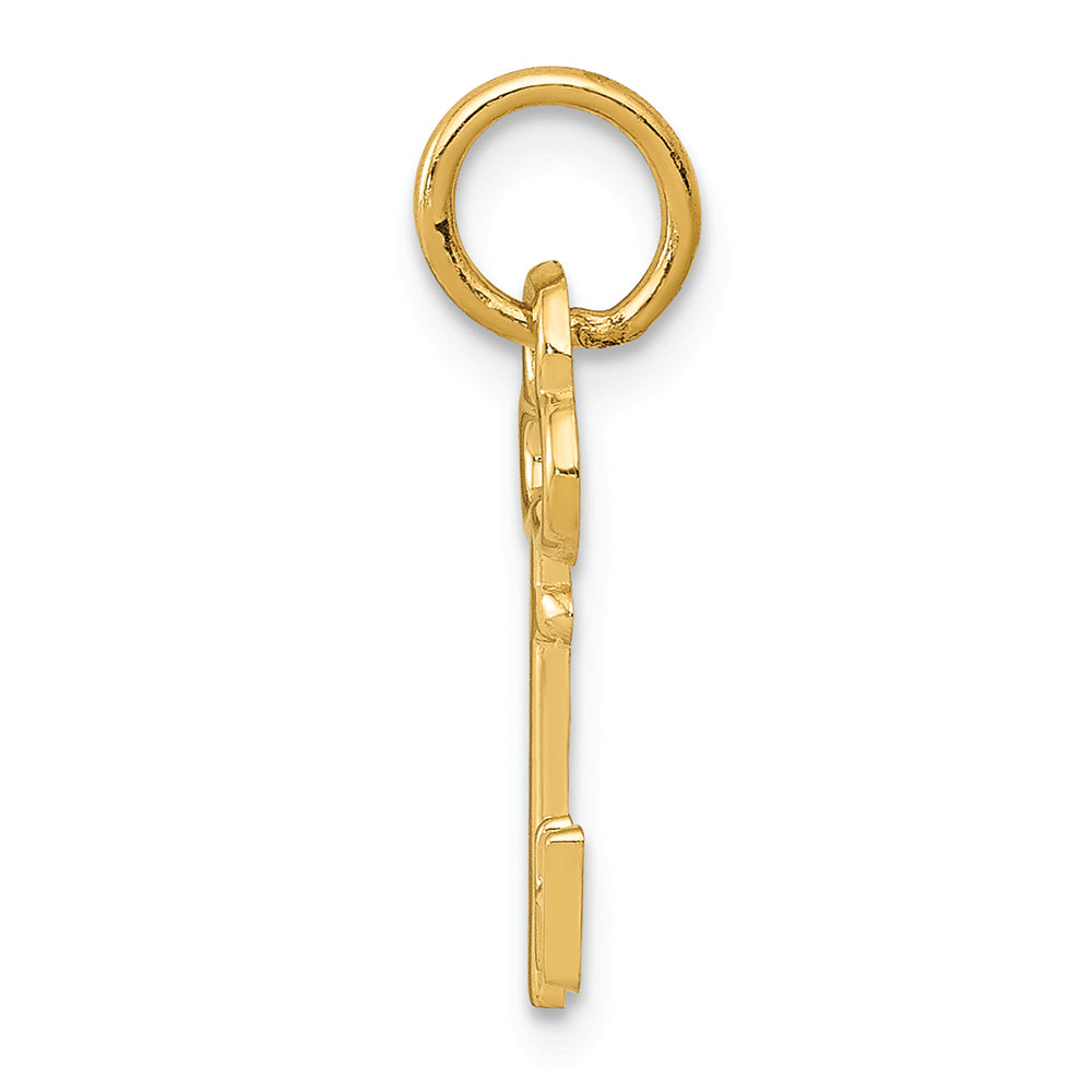FJC Finejewelers 14k Yellow Gold Initial H Key Charm