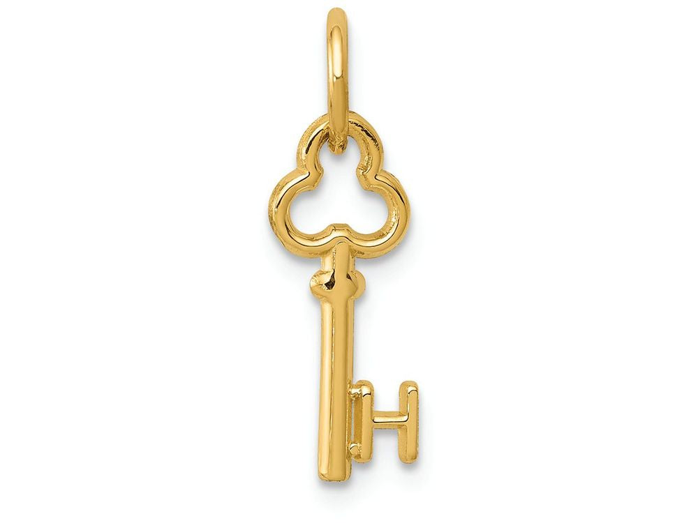 FJC Finejewelers 14k Yellow Gold Initial H Key Charm