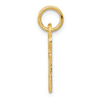 FJC Finejewelers 14k Yellow Gold Initial I Key Charm