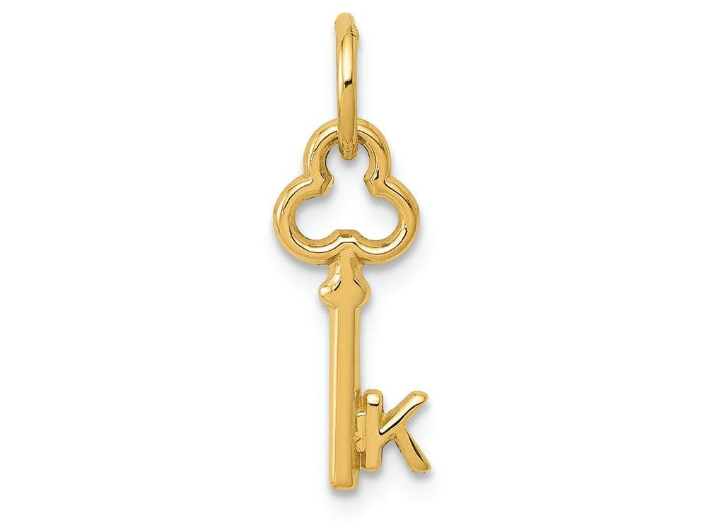 FJC Finejewelers 14k Yellow Gold Initial K Key Charm