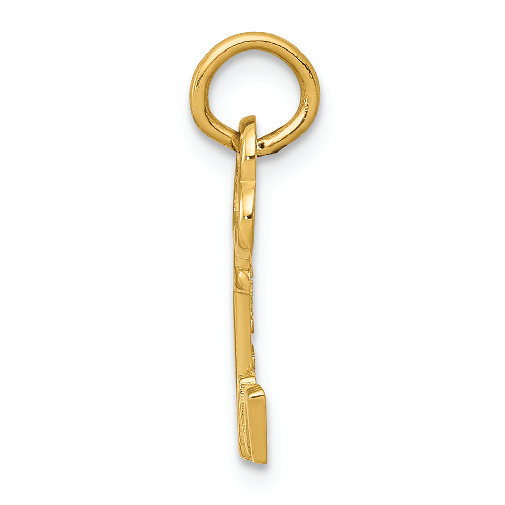 FJC Finejewelers 14k Yellow Gold Initial M Key Charm