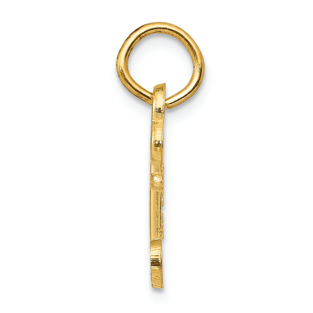 FJC Finejewelers 14k Yellow Gold Initial O Key Charm