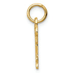 FJC Finejewelers 14k Yellow Gold Initial R Key Charm