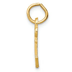 FJC Finejewelers 14k Yellow Gold Initial W Key Charm