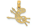 FJC Finejewelers 14k Yellow Gold Paint Pallet Charm