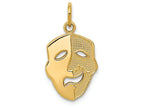 FJC Finejewelers 14k Yellow Gold Comedy Mask Charm